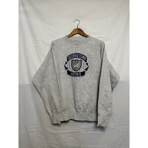 Vintage Men’s Large Midwest Embroidery Georgetown Hoyas 90s Pullover Sweatshirt